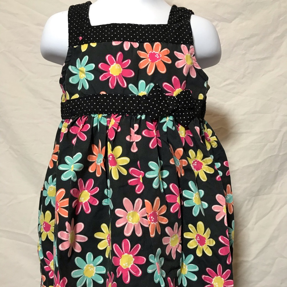 sweet black floral sundress